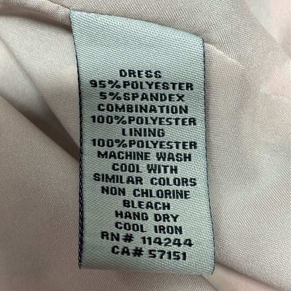 NWOT Eliza J Geo Print Jersey Shift Dress 3/4 Sleeve Exposed Back Zipper 8P - Picture 13 of 16